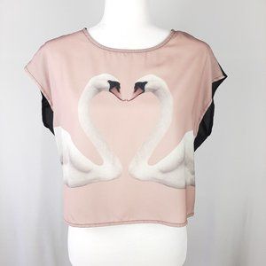 Divided By H&M Love Swan Graphic Top